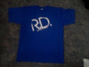 R.D. T-Shirt in Blau! Logo in Weiss!